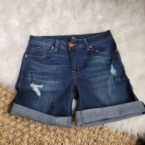 1822 Denim Dark Wash Jean Bermudas